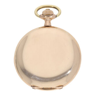 German 14 carat gold full hunter cased pocket watch Circa 1906