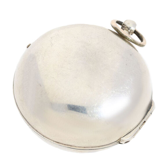 French silver verge made in English style Circa 1695 French silver verge made in English style Circa 1695