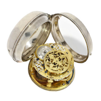 French silver verge made in English style Circa 1695 French silver verge made in English style Circa 1695