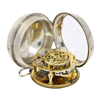 French silver verge made in English style Circa 1695 French silver verge made in English style Circa 1695