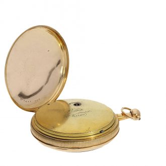 Swiss 18 carat gold watch with four automata Circa 1820