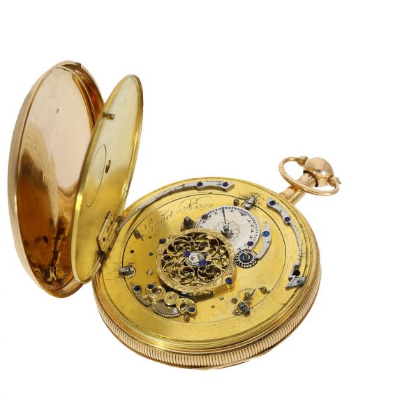 Swiss 18 carat gold watch with four automata Circa 1820 Swiss 18 carat gold watch with four automata Circa 1820