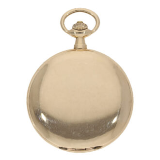 German 14 carat gold hunter case lever watch Circa 1913