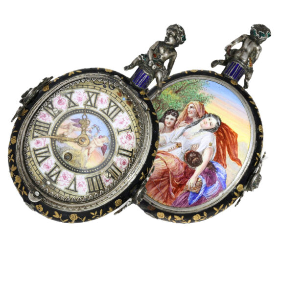 Swiss big neo-renaissance pendant watch early 19th century