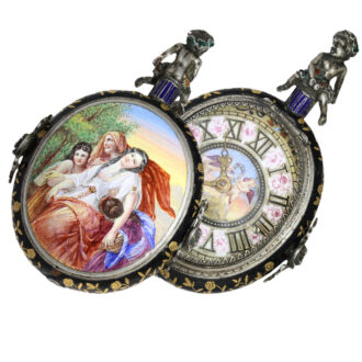 Swiss big neo-renaissance pendant watch early 19th century