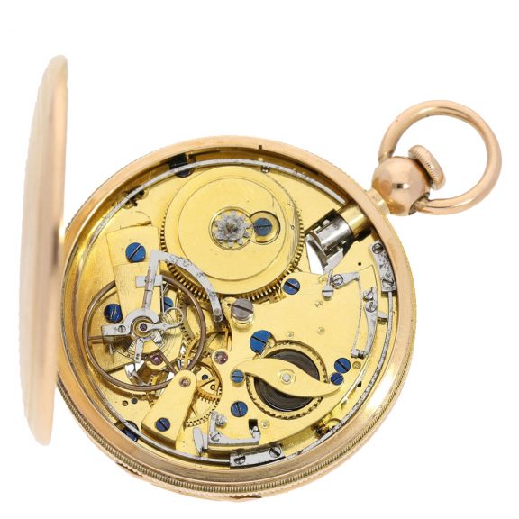 French watch with ‘hanging’ cylinder escapement in manner of Breguet Circa 1810 French watch with ‘hanging’ cylinder escapement in manner of Breguet Circa 1810