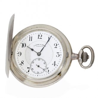 Large German silver quality 1A lever pocket watch Circa 1900