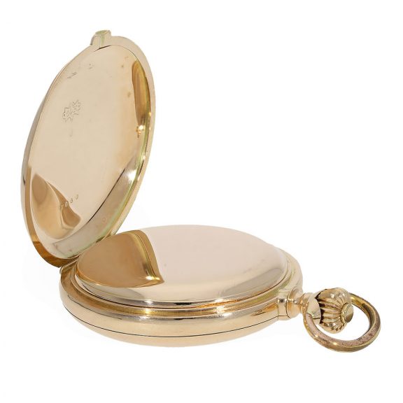 Swiss 14 carat gold à goutte watch with minute repeater Circa 1900 Swiss 14 carat gold à goutte watch with minute repeater Circa 1900