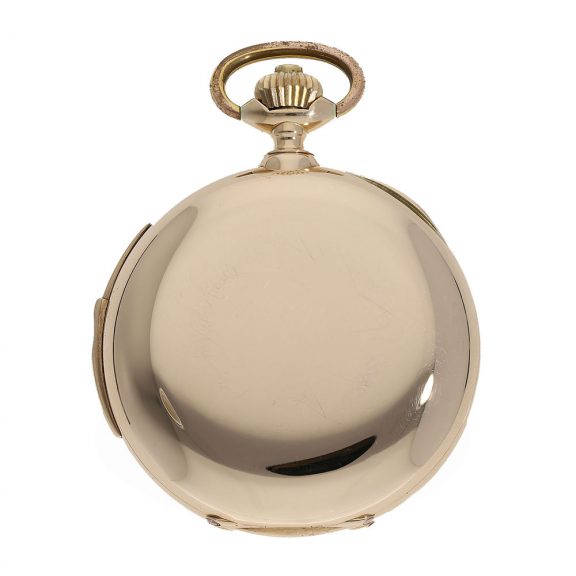 Swiss 14 carat gold à goutte watch with minute repeater Circa 1900 Swiss 14 carat gold à goutte watch with minute repeater Circa 1900