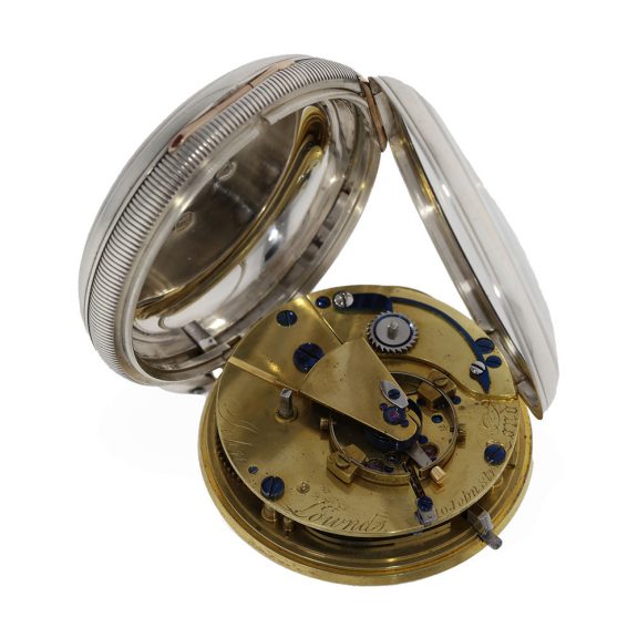 English silver cased spring detent chronometer Circa 1832 English silver cased spring detent chronometer Circa 1832
