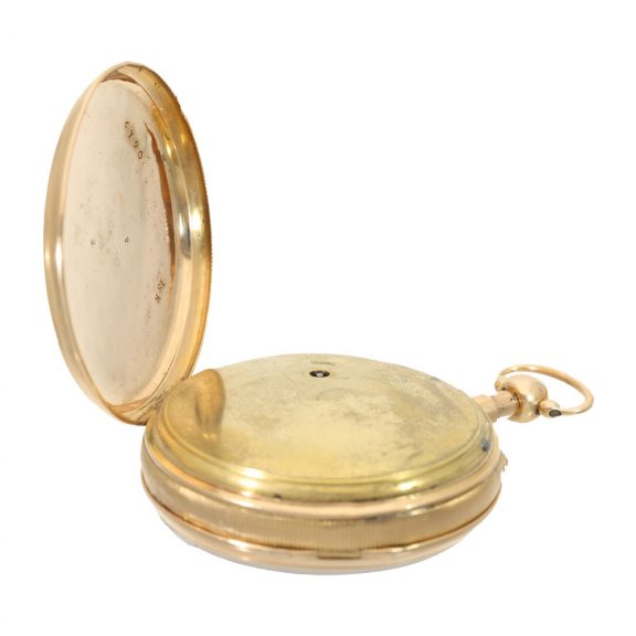 Swiss 18 carat gold watch with four automata Circa 1810 Swiss 18 carat gold watch with four automata Circa 1810