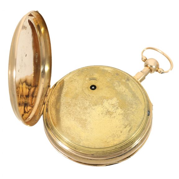 Swiss 18 carat gold watch with four automata Circa 1810 Swiss 18 carat gold watch with four automata Circa 1810