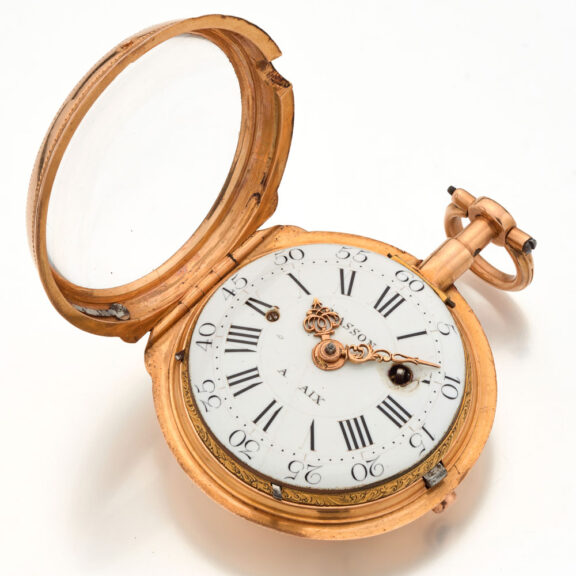 French gold à toc quarter repeating watch Circa 1760 French gold à toc quarter repeating watch Circa 1760