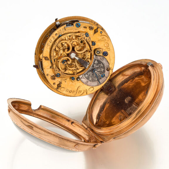 French gold à toc quarter repeating watch Circa 1760 French gold à toc quarter repeating watch Circa 1760