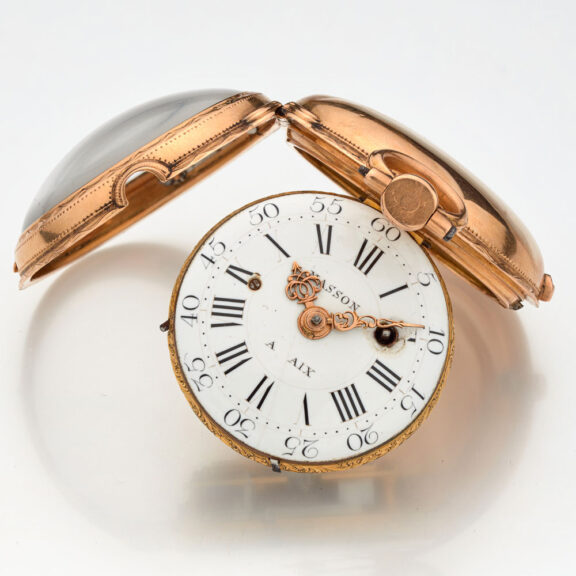 French gold à toc quarter repeating watch Circa 1760 French gold à toc quarter repeating watch Circa 1760