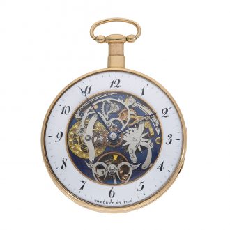 French 18 Carat gold large top quality skeletonized lépine Circa 1820