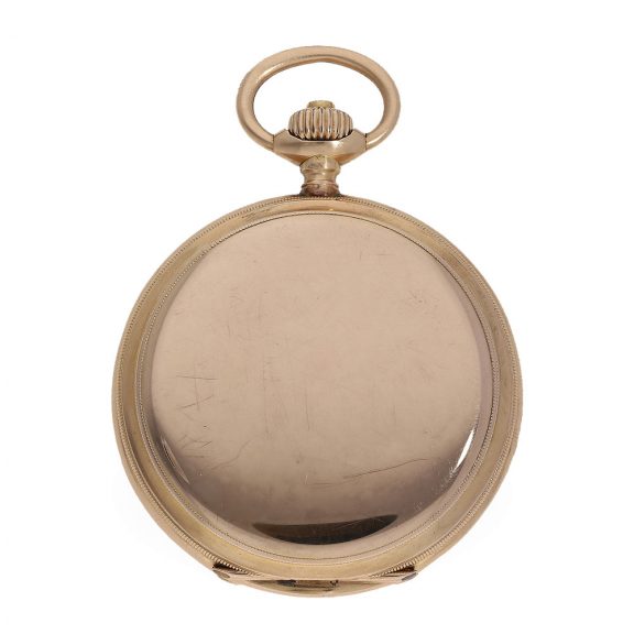 German 14 carat pink gold hunting cased lever watch Circa 1905 German 14 carat pink gold hunting cased lever watch Circa 1905