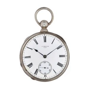 Austrian silver watch with spring detent chronometer escapement Circa 1864