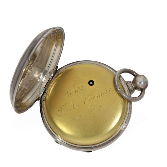 Austrian silver watch with spring detent chronometer escapement Circa 1864 Austrian silver watch with spring detent chronometer escapement Circa 1864
