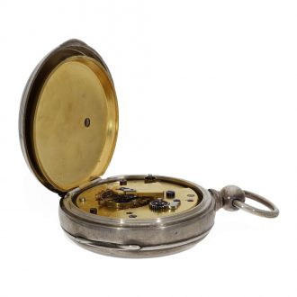 Austrian silver watch with spring detent chronometer escapement Circa 1864