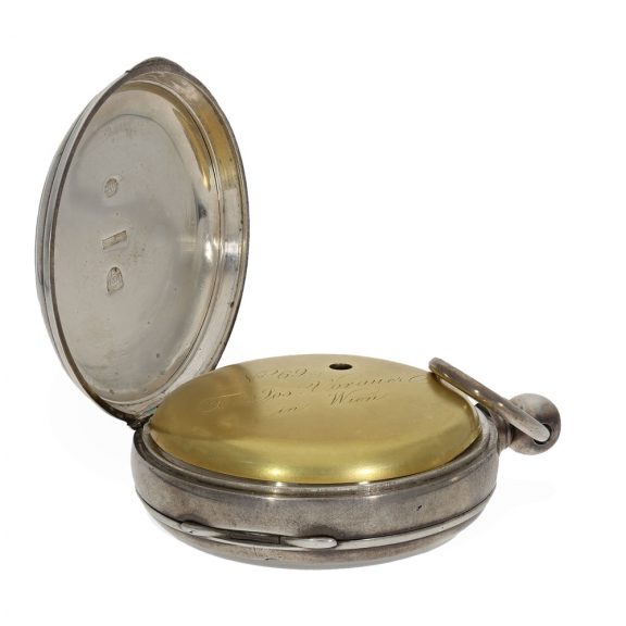 Austrian silver watch with spring detent chronometer escapement Circa 1864 Austrian silver watch with spring detent chronometer escapement Circa 1864