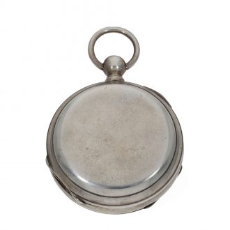 Austrian silver watch with spring detent chronometer escapement Circa 1864