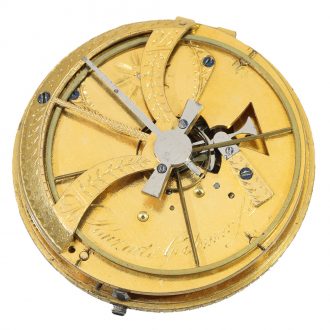 Swiss 18 carat gold watch with jumping seconds Circa 1790
