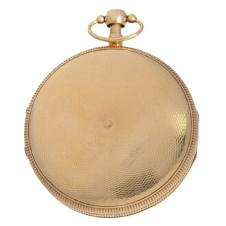 French gold verge with repeating hours and quaters Circa 1800
