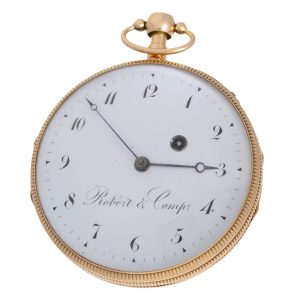 French gold verge with repeating hours and quaters Circa 1800
