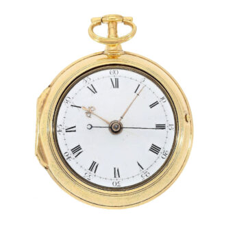 English cylinder watch with center seconds Circa 1770-1792