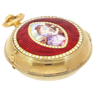 English cylinder watch with center seconds Circa 1770-1792