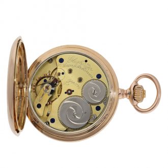 Fine German 14 Carat gold full hunter cased watch Circa 1910 Fine German 14 Carat gold full hunter cased watch Circa 1910