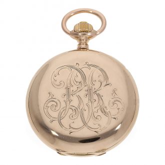 Fine German 14 Carat gold full hunter cased watch Circa 1910 Fine German 14 Carat gold full hunter cased watch Circa 1910