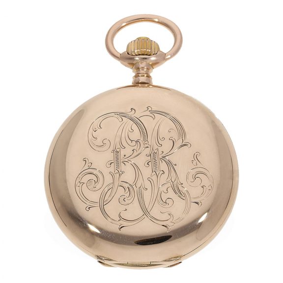 Fine German 14 Carat gold full hunter cased watch Circa 1910 Fine German 14 Carat gold full hunter cased watch Circa 1910
