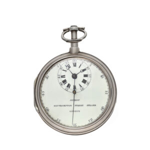 English silver chronometer with experimental escapement Circa 1780
