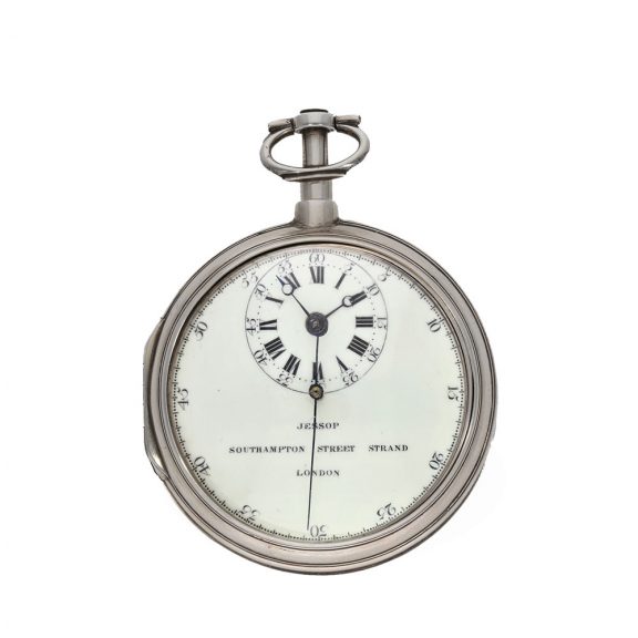 English silver chronometer with experimental escapement Circa 1780