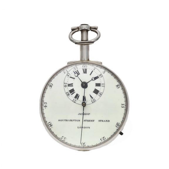 English silver chronometer with experimental escapement Circa 1780 English silver chronometer with experimental escapement Circa 1780