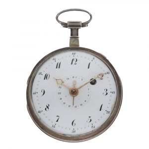German silver very rare calendar pocket watch Circa 1800