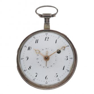 German silver very rare calendar pocket watch Circa 1800