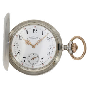 German silver hunting cased large precision watch Circa 1910