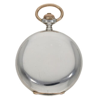 German silver hunting cased large precision watch Circa 1910