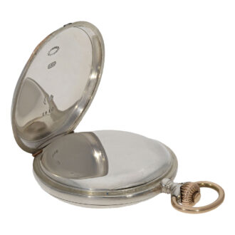 German silver hunting cased large precision watch Circa 1910