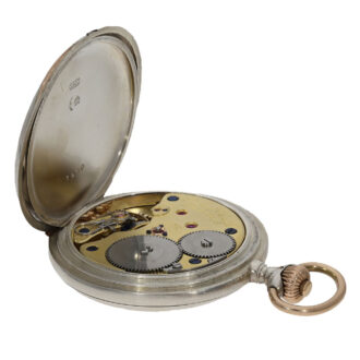 German silver hunting cased large precision watch Circa 1910