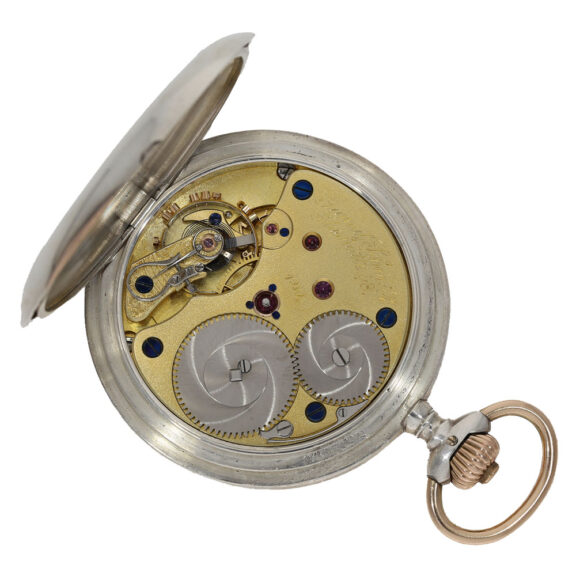German silver hunting cased large precision watch Circa 1910 German silver hunting cased large precision watch Circa 1910