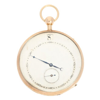 French rare gold watch with jumping digital hours Circa 1820 French rare gold watch with jumping digital hours Circa 1820