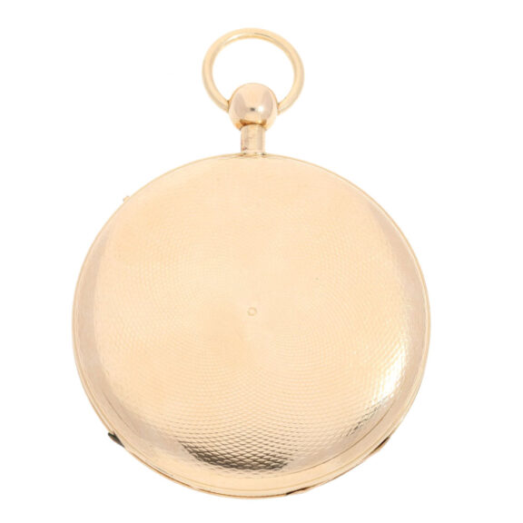 French rare gold watch with jumping digital hours Circa 1820 French rare gold watch with jumping digital hours Circa 1820