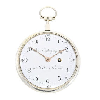 Rare German silver open faced pocket watch Circa 1790