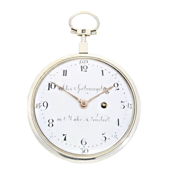 Rare German silver open faced pocket watch Circa 1790