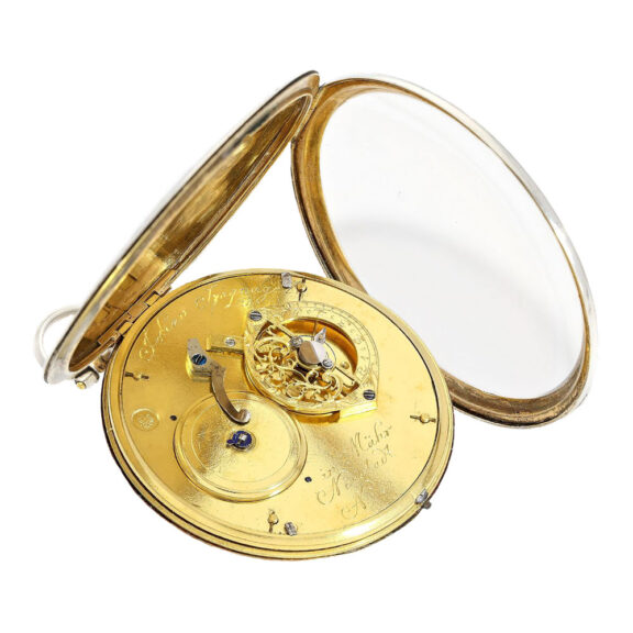 Rare German silver open faced pocket watch Circa 1790 Rare German silver open faced pocket watch Circa 1790