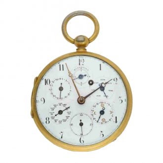 Swiss astronomical pocket watch with perpetual calendar Circa 1790